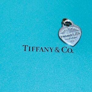 Tiffany & Co Sterling Silver Heart Tag Pendant - No Box